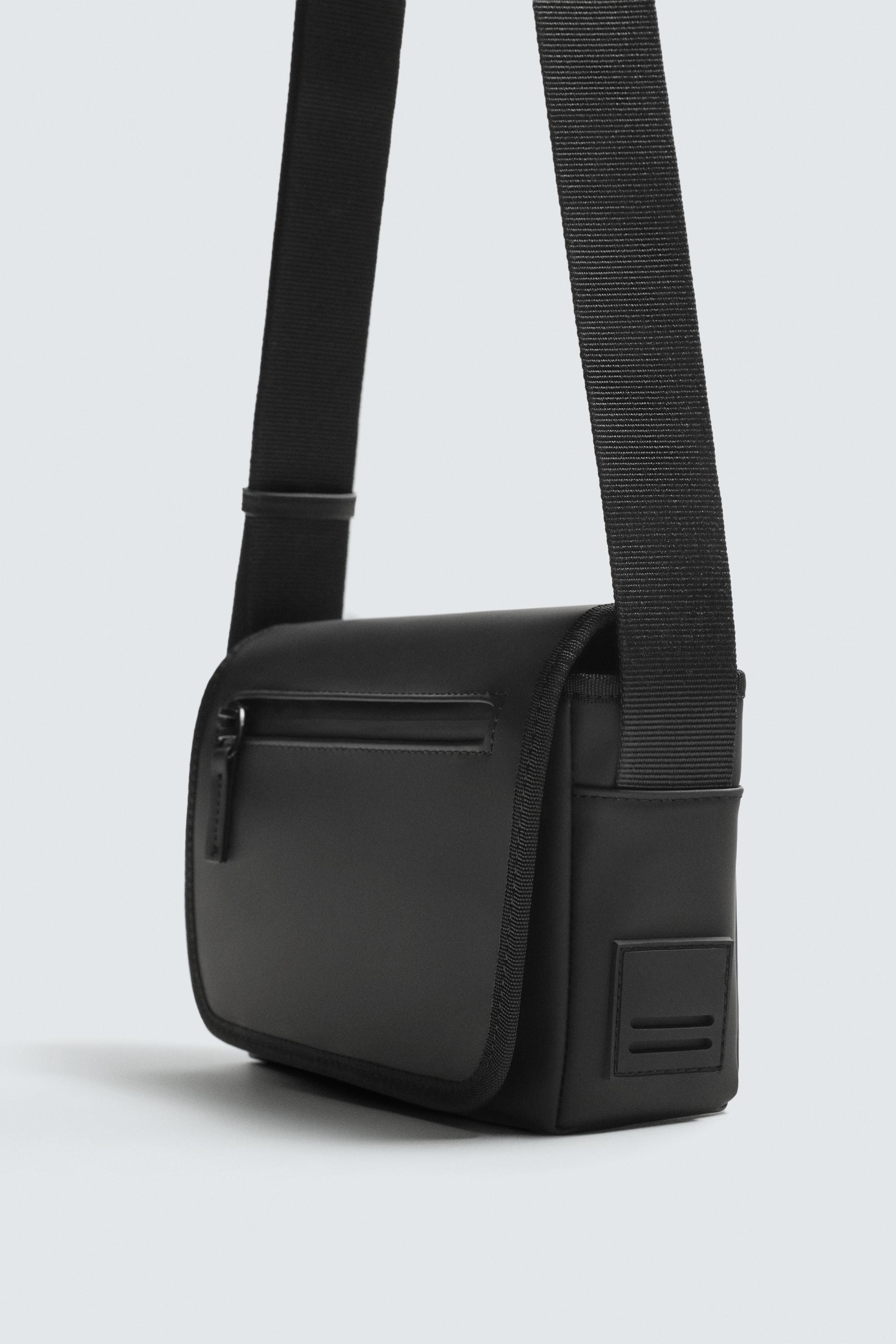 RUBBERIZED CROSSBODY BAG